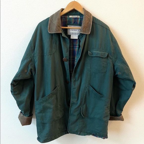 SOLD Green lined chore coat - Picture 2 of 5